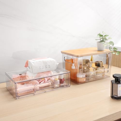 YAFFWA Trash Bag Holder Under Sink Stackable Storage