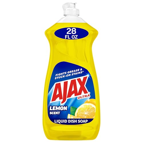 Ajax Dishwashing Liquid Dish Soap Yellow Lemon, 28 Fl Oz