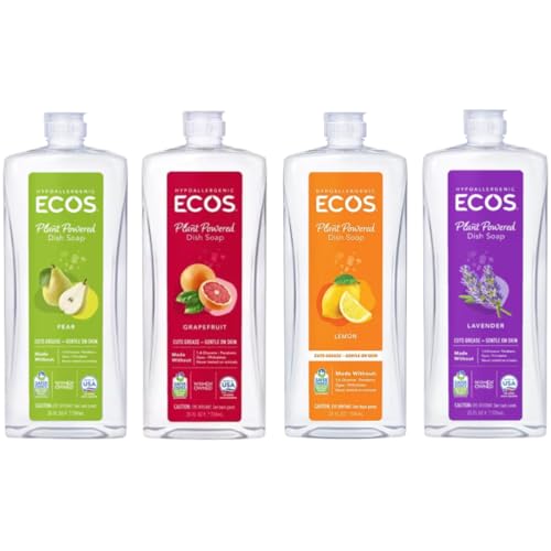 Plant Based Dish Soap Variety Pack 25 oz 4 Pack