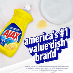Ajax Dishwashing Liquid Dish Soap Yellow Lemon, 28 Fl Oz