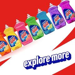 Ajax Dishwashing Liquid Dish Soap Yellow Lemon, 28 Fl Oz