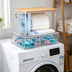 YAFFWA Trash Bag Holder Under Sink Stackable Storage