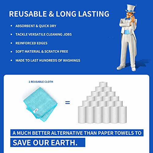 MR.SIGA Microfiber Cleaning Cloths
