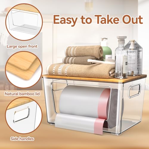 spospo Plastic Clear Storage Container