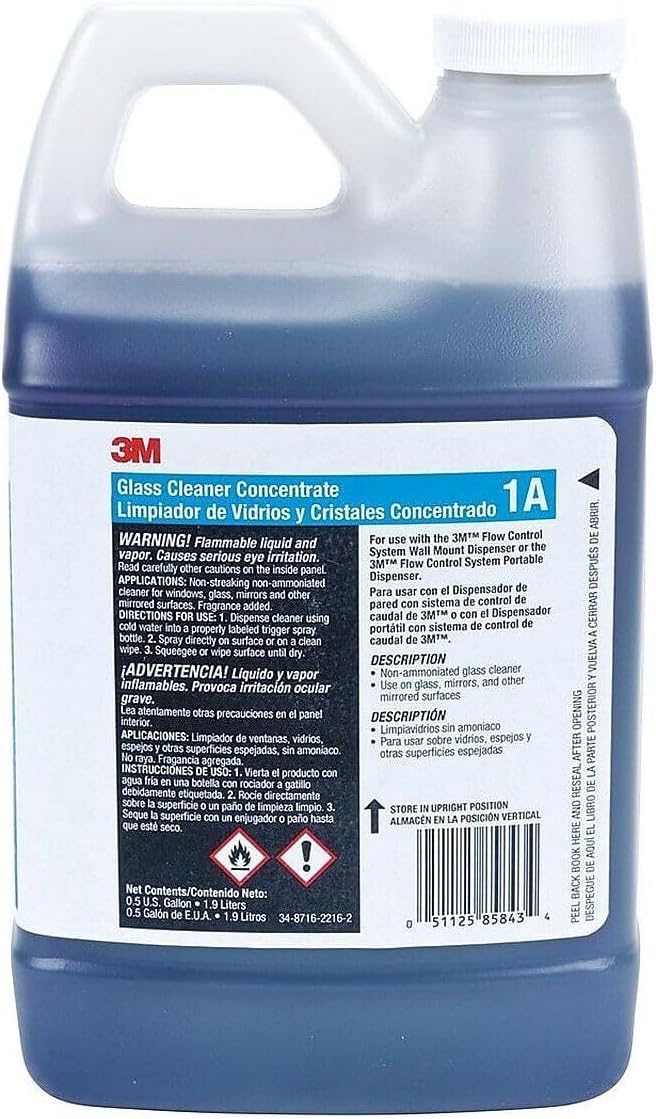 Non Streak Glass Cleaner Concentrate 0.5 Gallon