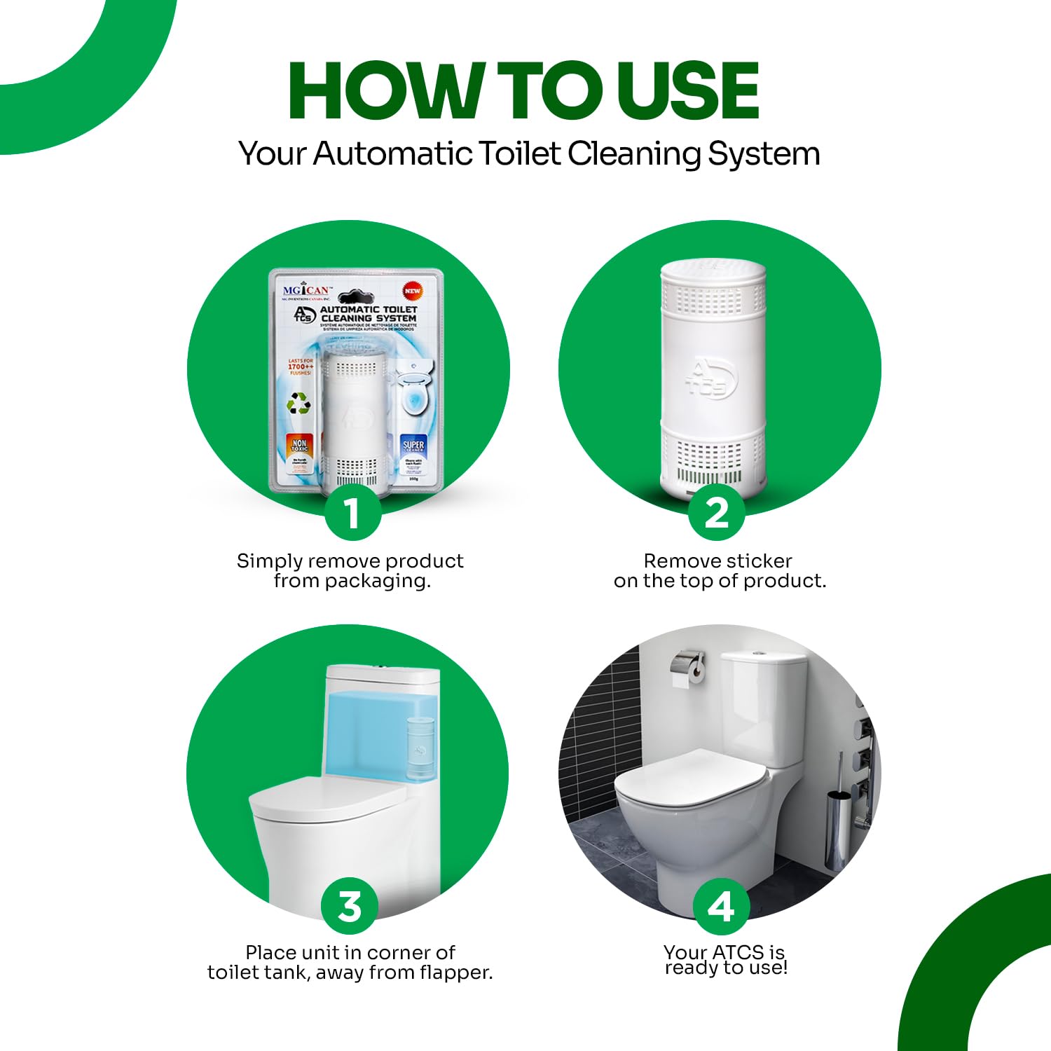 Automatic In Tank Toilet Cleaner System