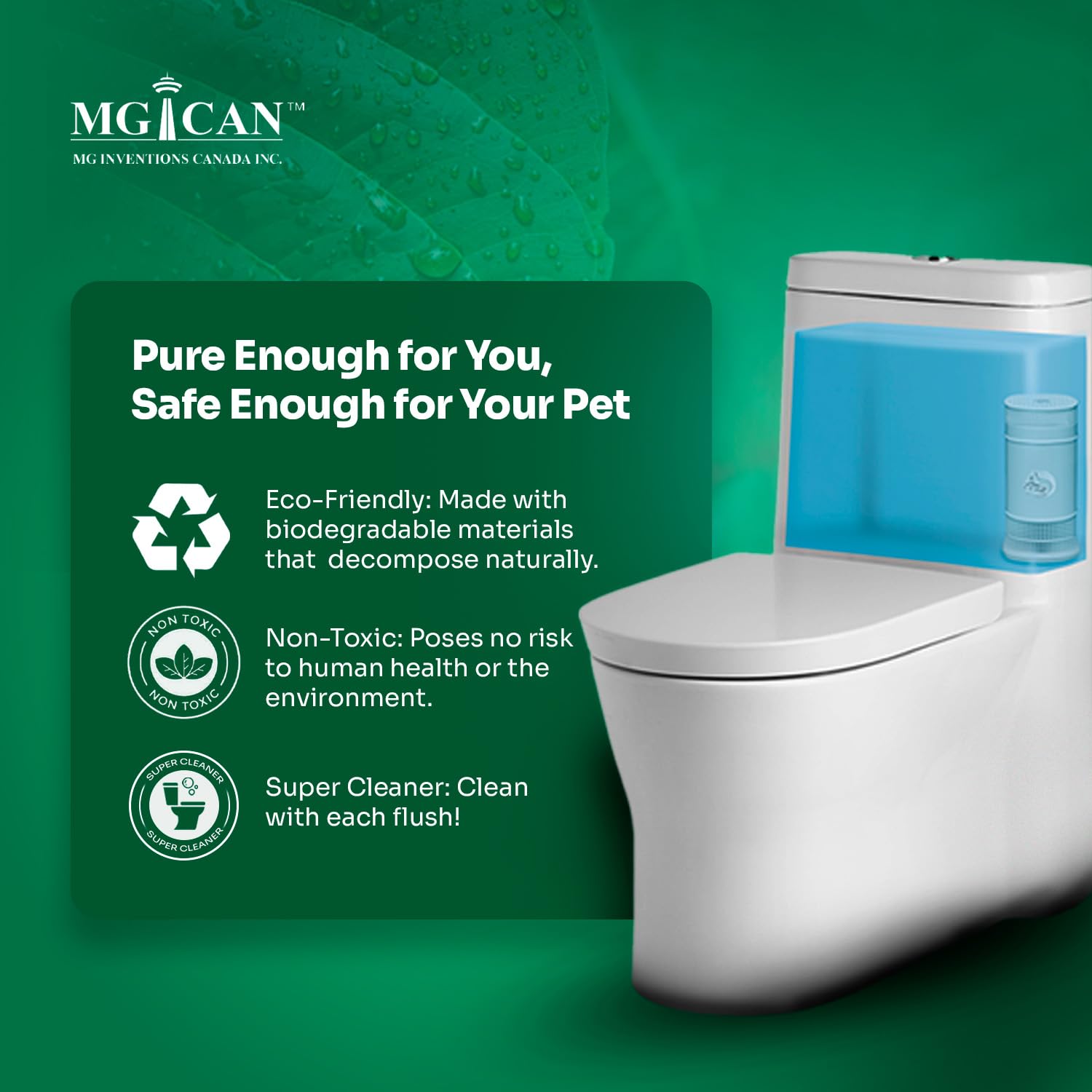 Automatic In Tank Toilet Cleaner System