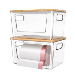 spospo Plastic Clear Storage Container