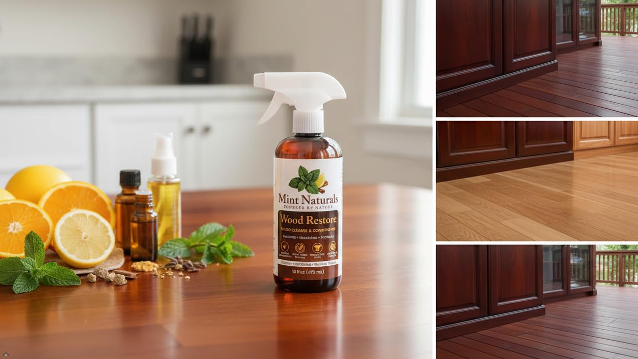 Natural Wood Cleaner & Furniture Conditioner - Plant-Based 16oz