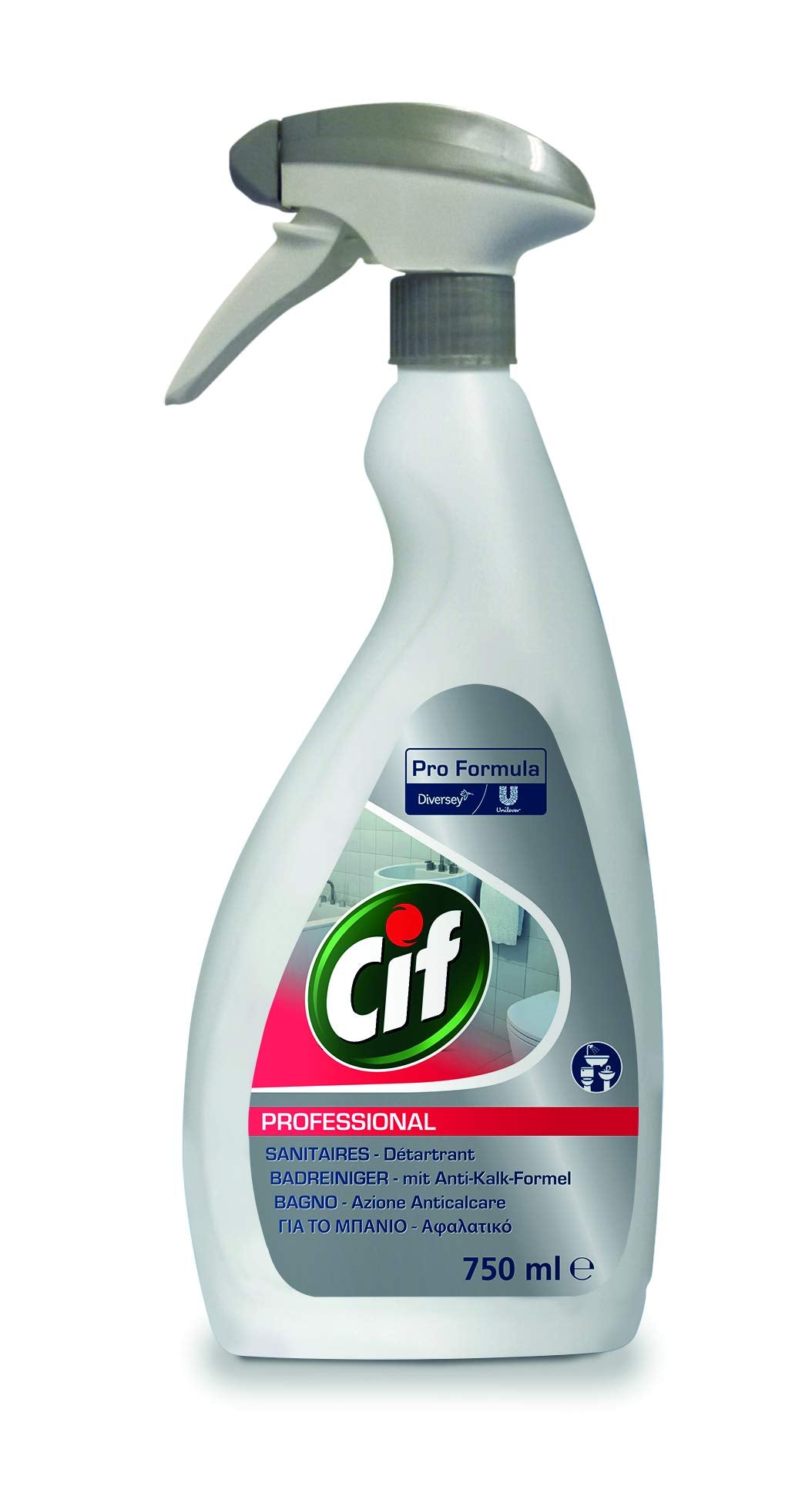 Cif Professional 2-in-1 Bathroom Cleaner Spray 750ml