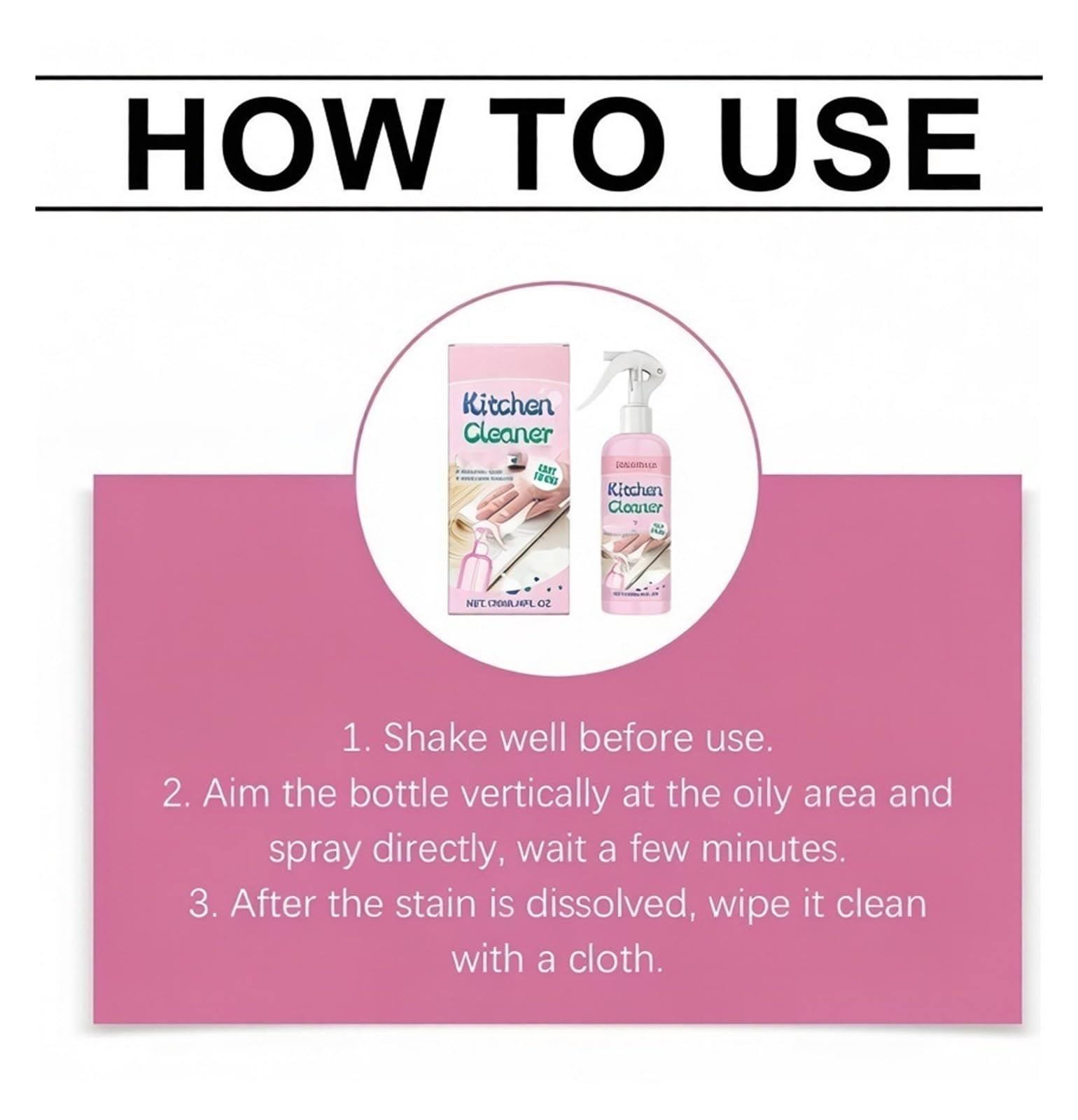 Kitchen Grease Cleaner Spray 120 ml