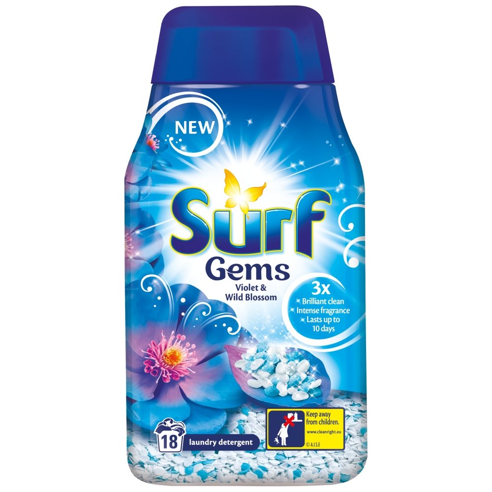 Surf Powergems Violet Teal 18 Washes 590g, Pack 6