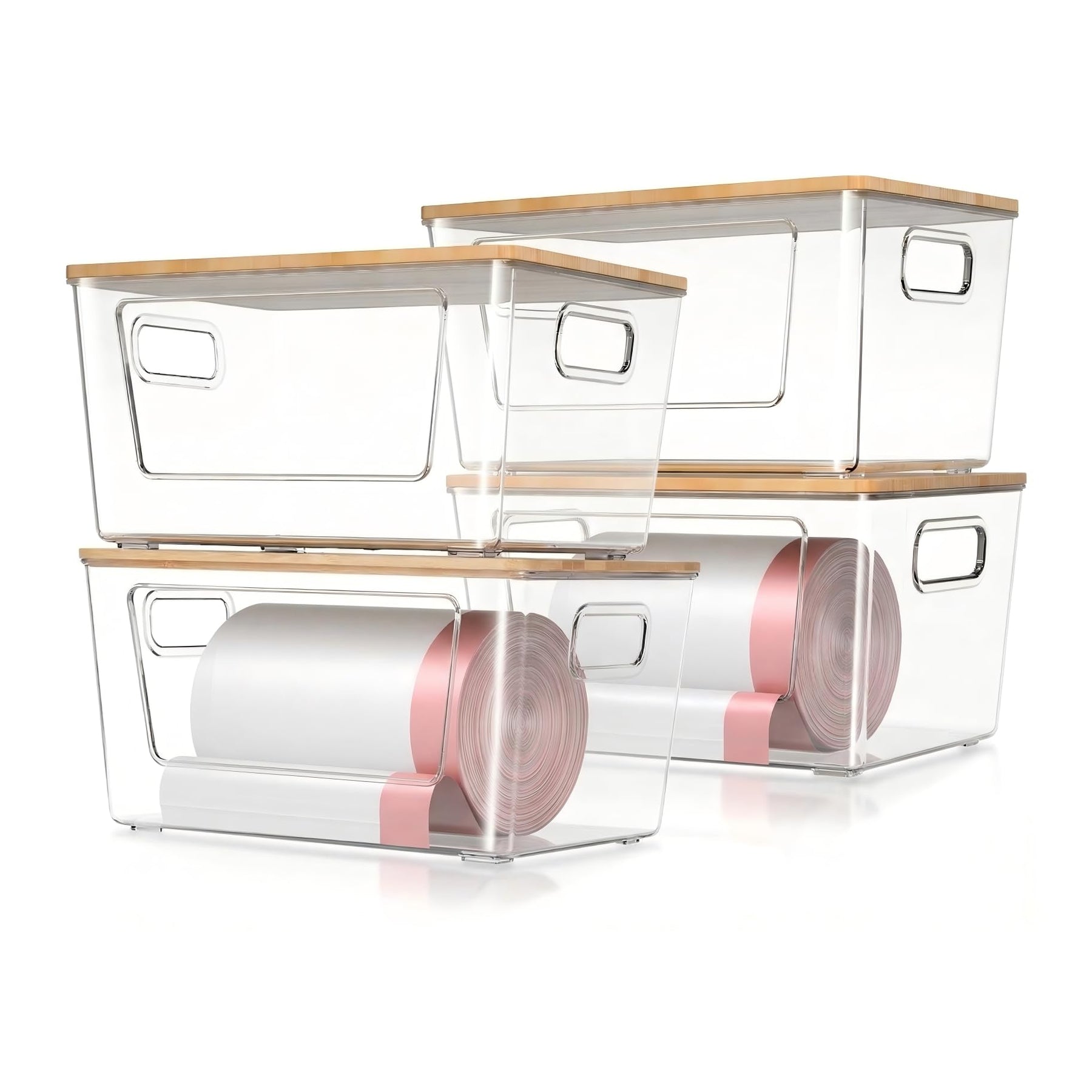 spospo Plastic Clear Storage Container