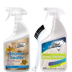 Natural Stone Shower Sealer & Grout Cleaner Kit 2 Pack