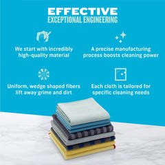 Premium Microfiber Home Cleaning Cloth Set 8 Piece
