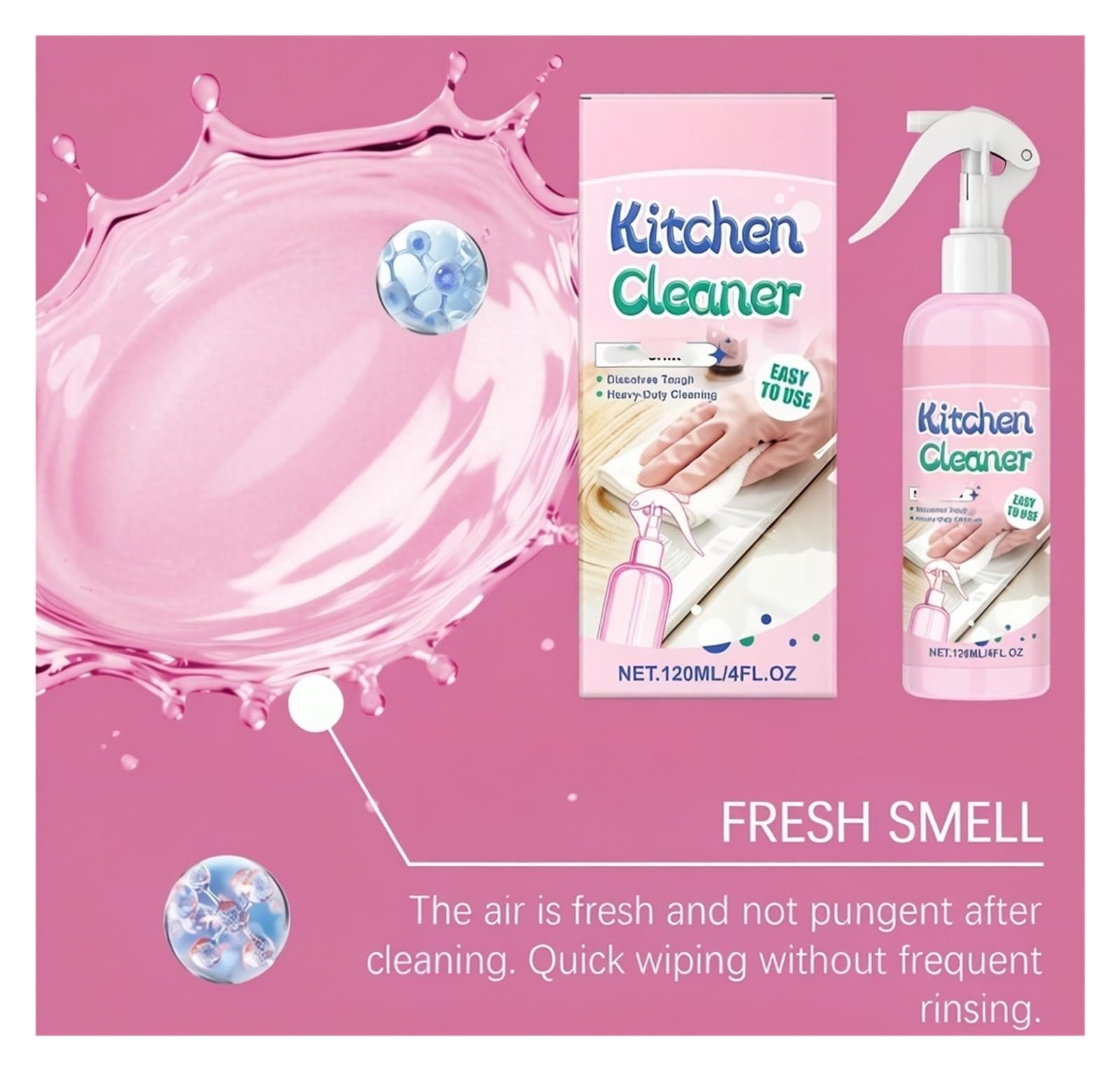 Kitchen Grease Cleaner Spray 120 ml