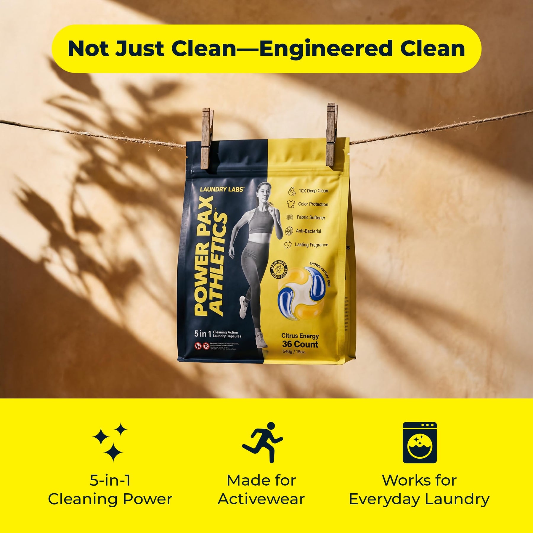 5-in-1 Laundry Detergent Pods for Activewear
