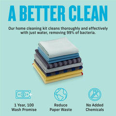 Premium Microfiber Home Cleaning Cloth Set 8 Piece