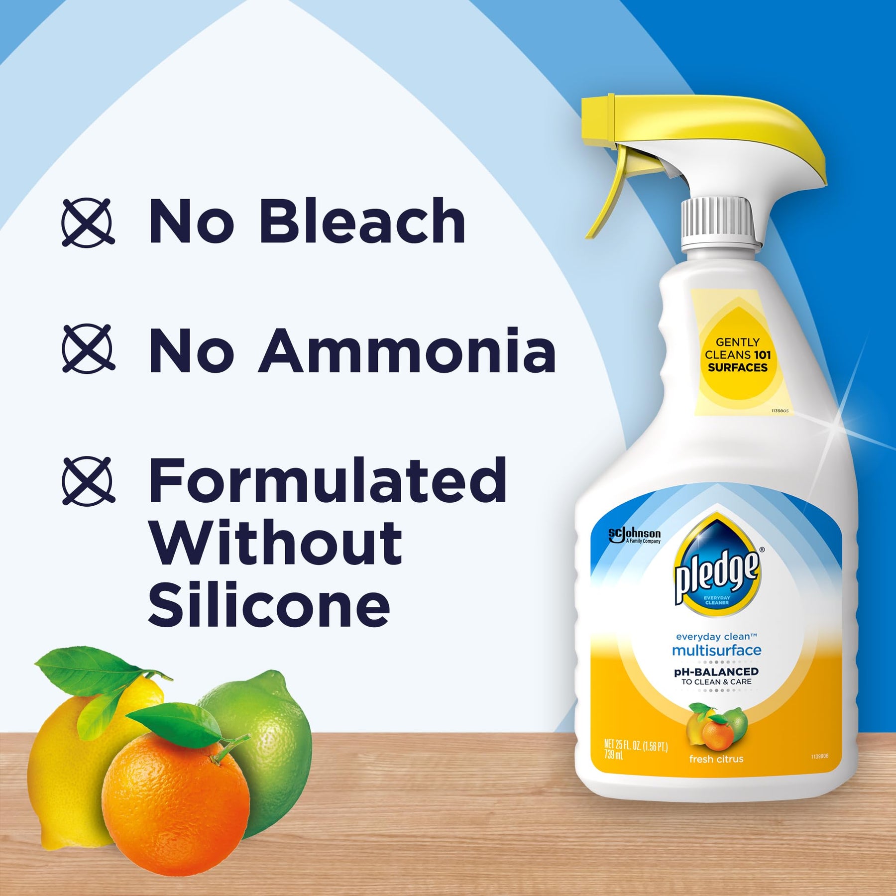 Pledge Multisurface Cleaner, Everyday Clean, Trigger, Fresh Citrus Scent
