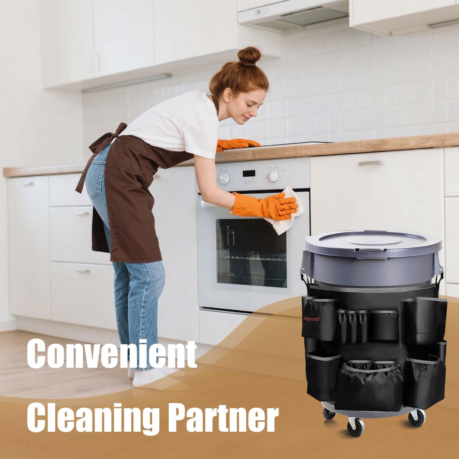 Heavy Duty Trash Can Cleaning Caddy Bag