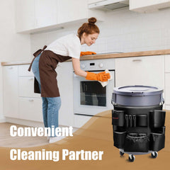 Heavy Duty Trash Can Cleaning Caddy Bag