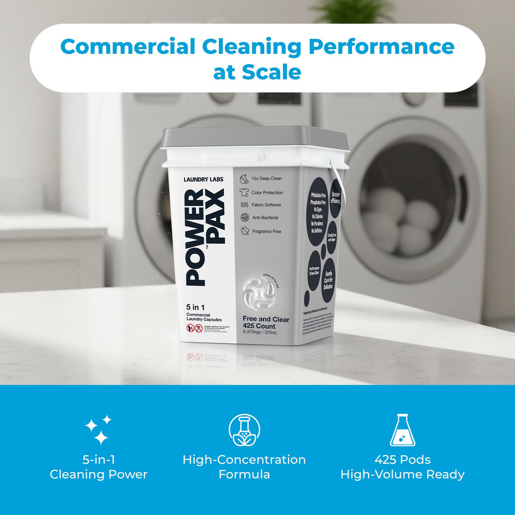 5-in-1 Laundry Detergent Pods for Commercial Laundry