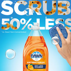 Dawn Ultra Antibacterial Dishwashing Liquid Dish Soap, 38 Oz, Orange Scent