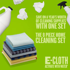 Premium Microfiber Home Cleaning Cloth Set 8 Piece