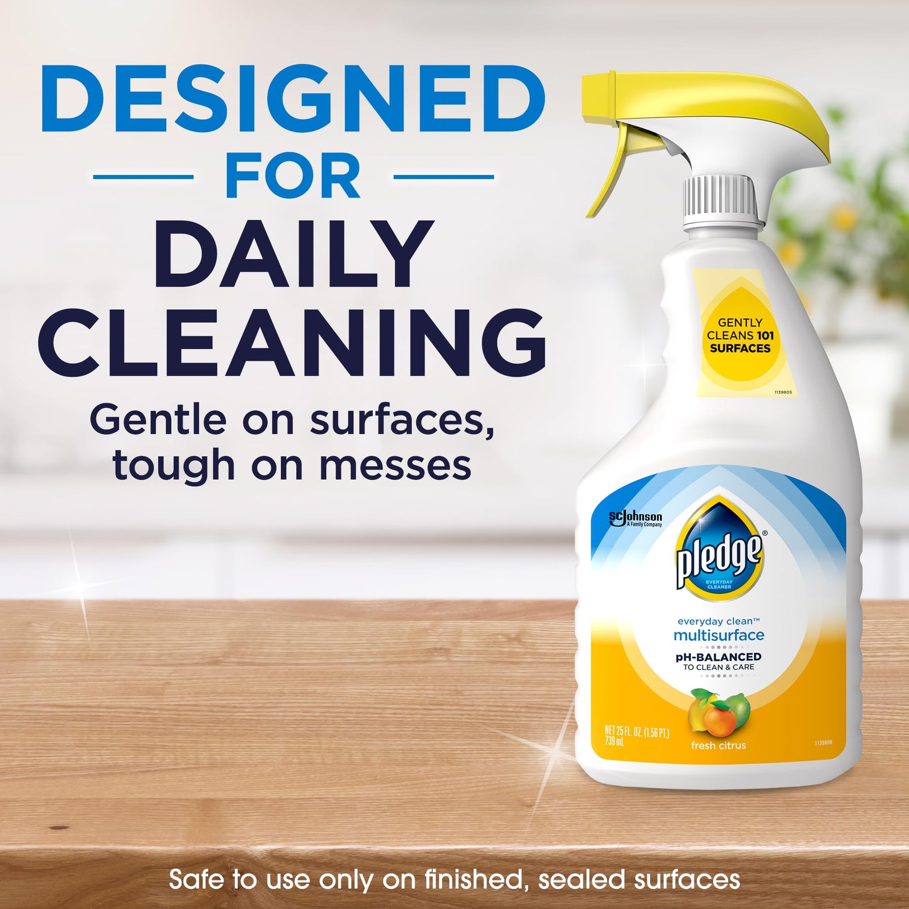 Pledge Multisurface Cleaner, Everyday Clean, Trigger, Fresh Citrus Scent
