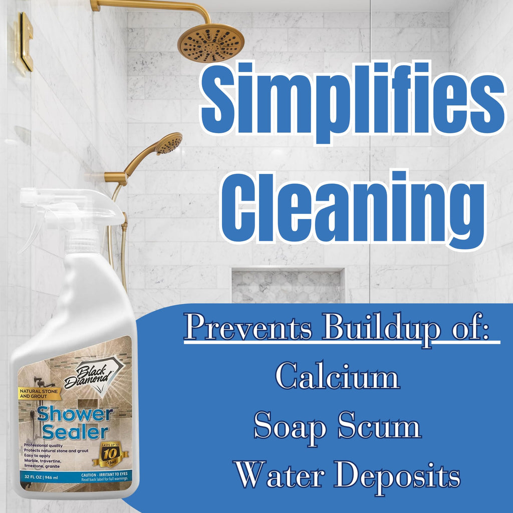 Natural Stone Shower Sealer & Grout Cleaner Kit 2 Pack