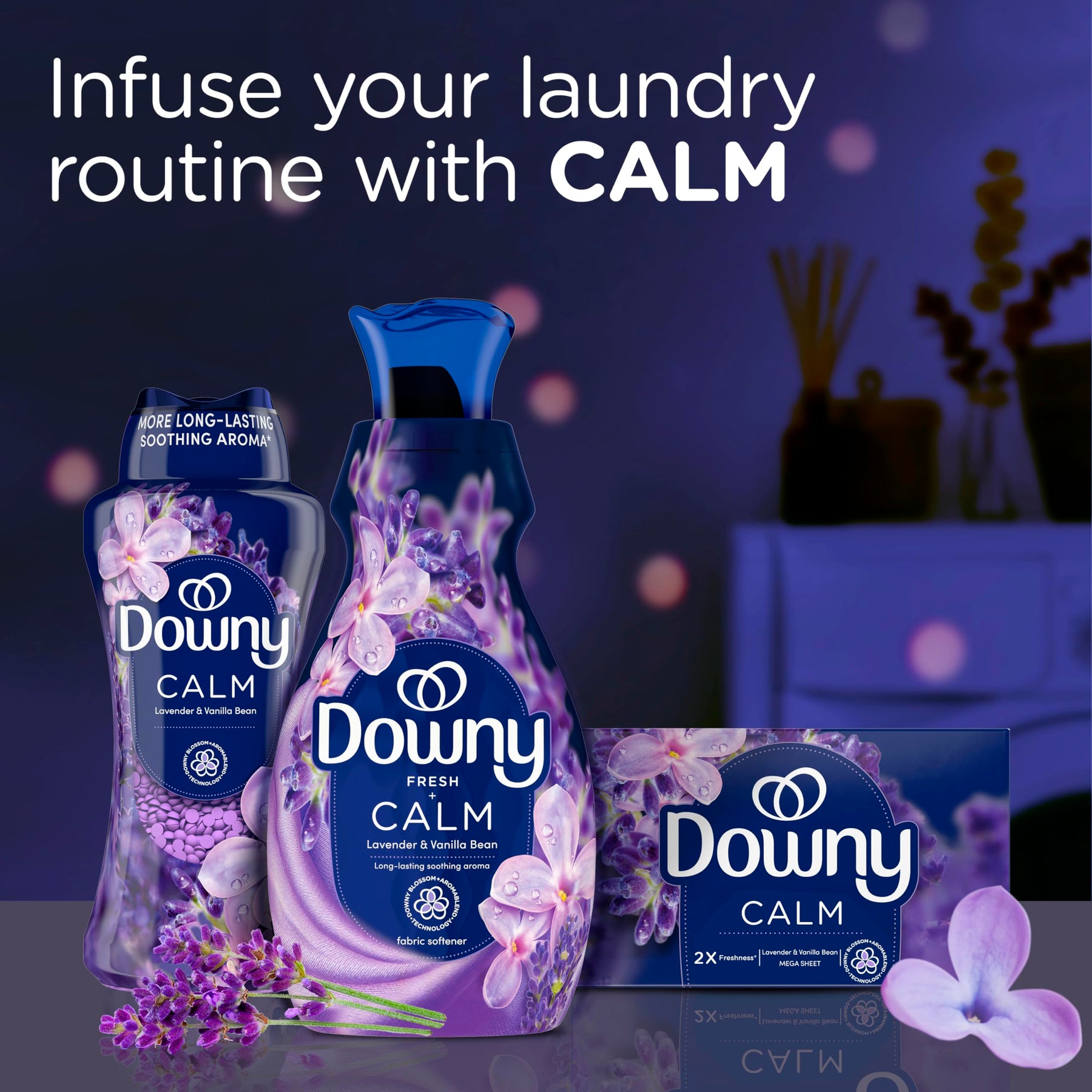 Laundry Fabric Softener Lavender & Vanilla 56 fl oz Pack of 2