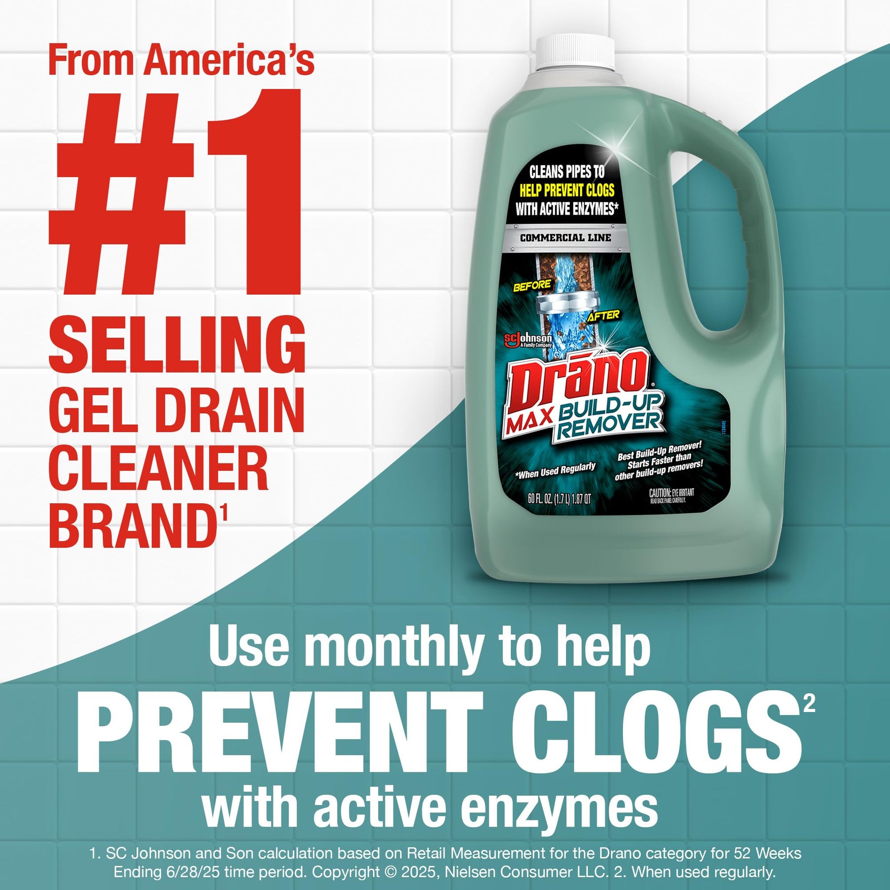 Drain Build Up Remover & Cleaner 60 oz