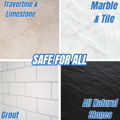 Natural Stone Shower Sealer & Grout Cleaner Kit 2 Pack