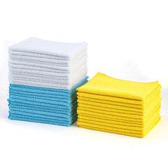 Amazon Basics Cleaning Cloths Microfiber Solid Rectangular Towel
