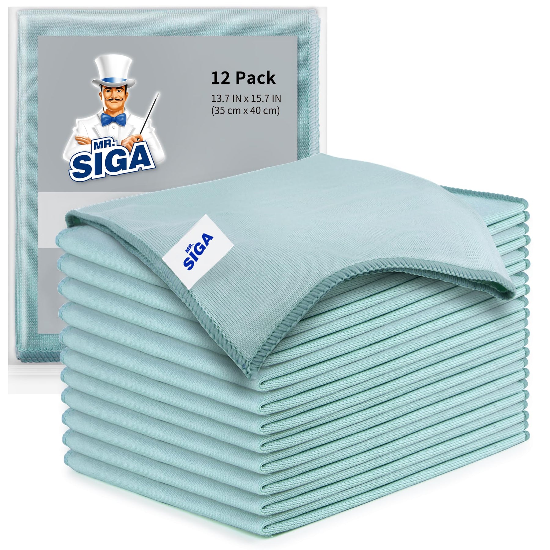 Mr.Siga Microfiber Cleaning Cloth Solid Rectangular towel