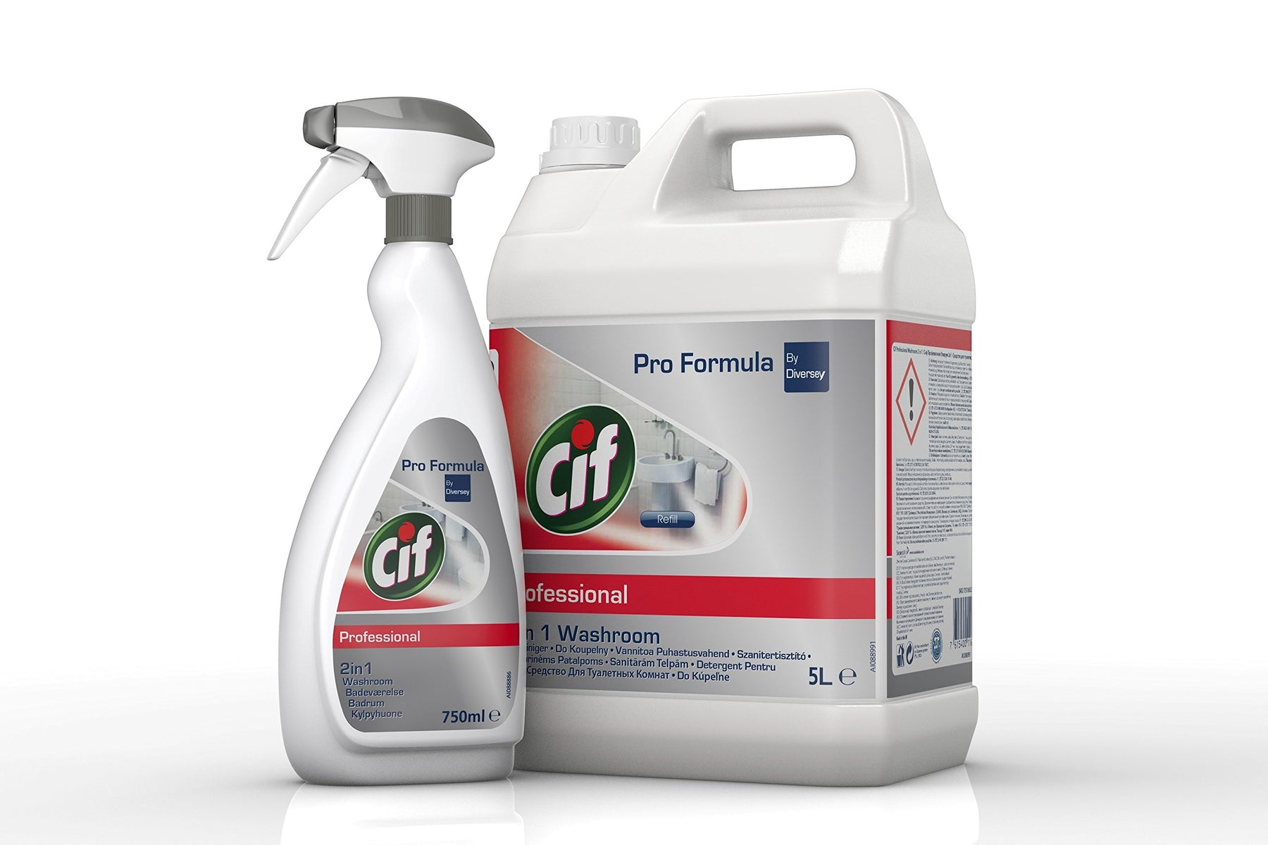 Cif Professional 2-in-1 Bathroom Cleaner Spray 750ml