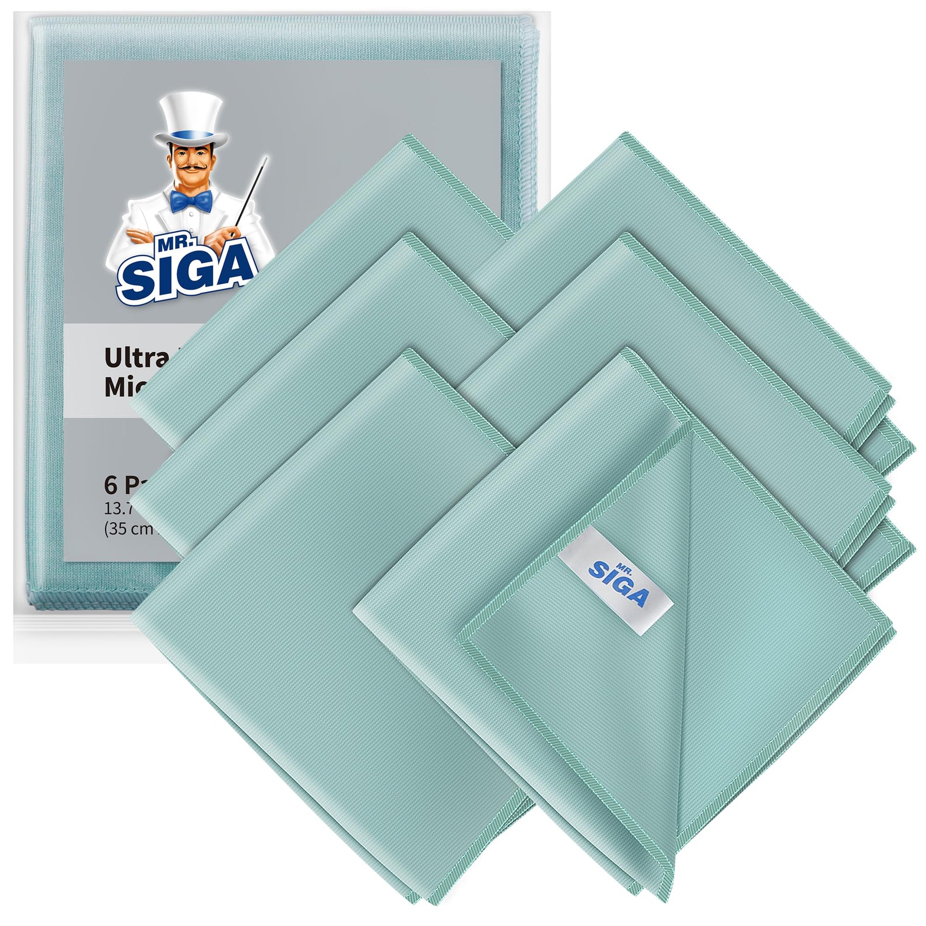 Mr.Siga Microfiber Cleaning Cloth Solid Rectangular towel
