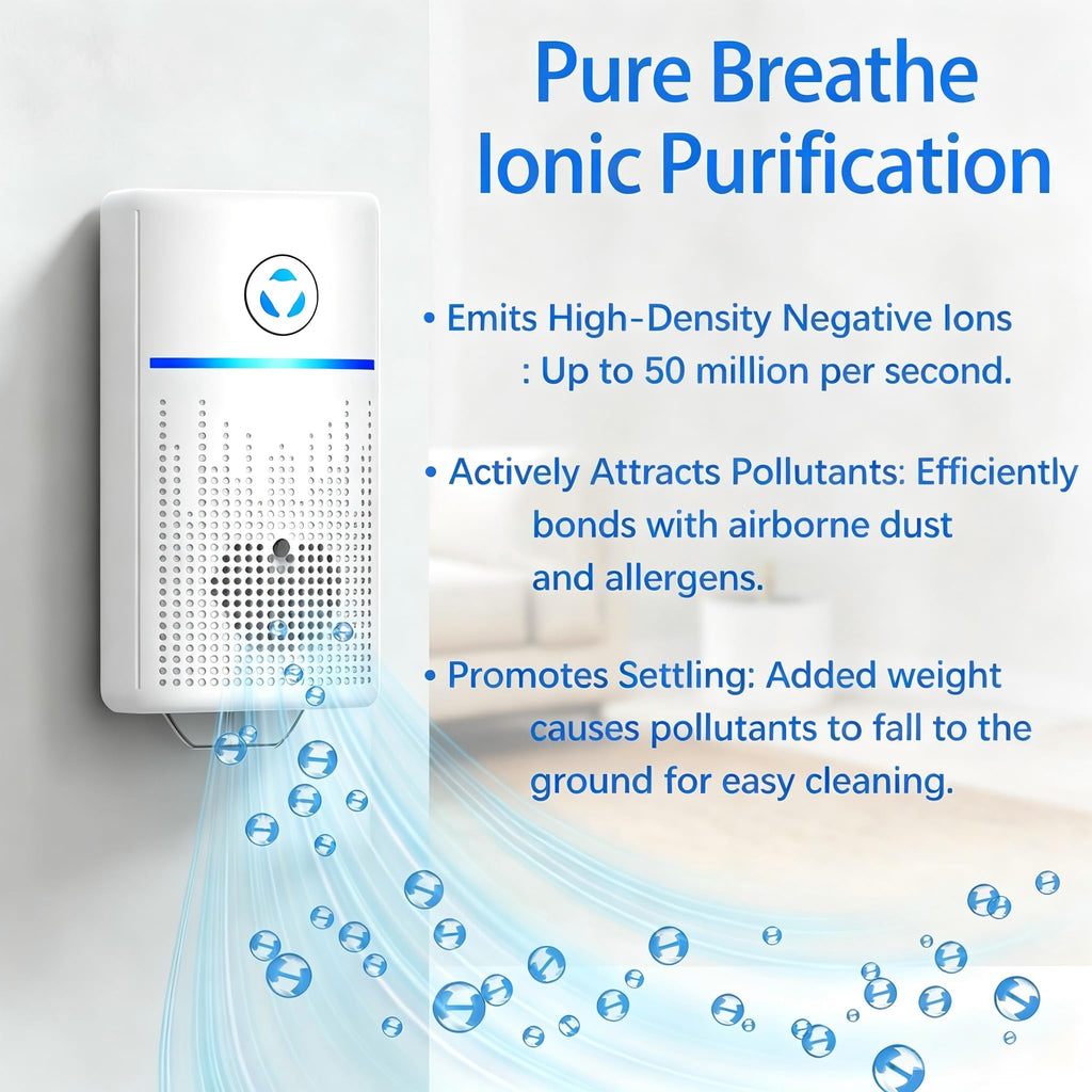 Plug In Air Purifier Ionizer, Air Freshener Plug in for Home Bedroom