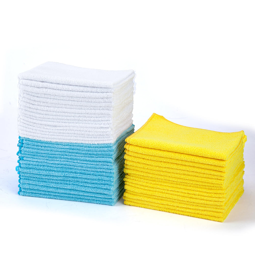 Amazon Basics Cleaning Cloths Microfiber Solid Rectangular Towel