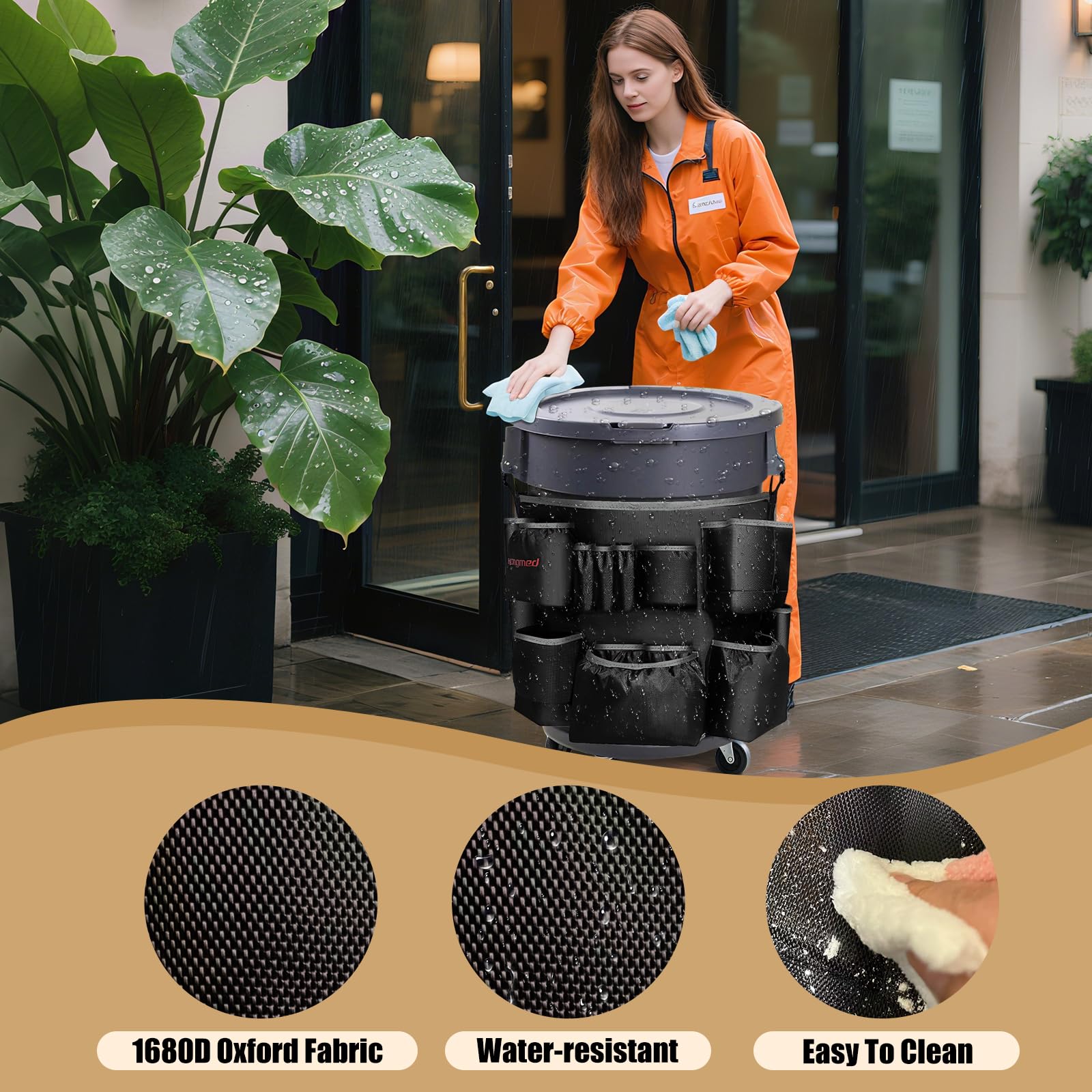 Heavy Duty Trash Can Cleaning Caddy Bag