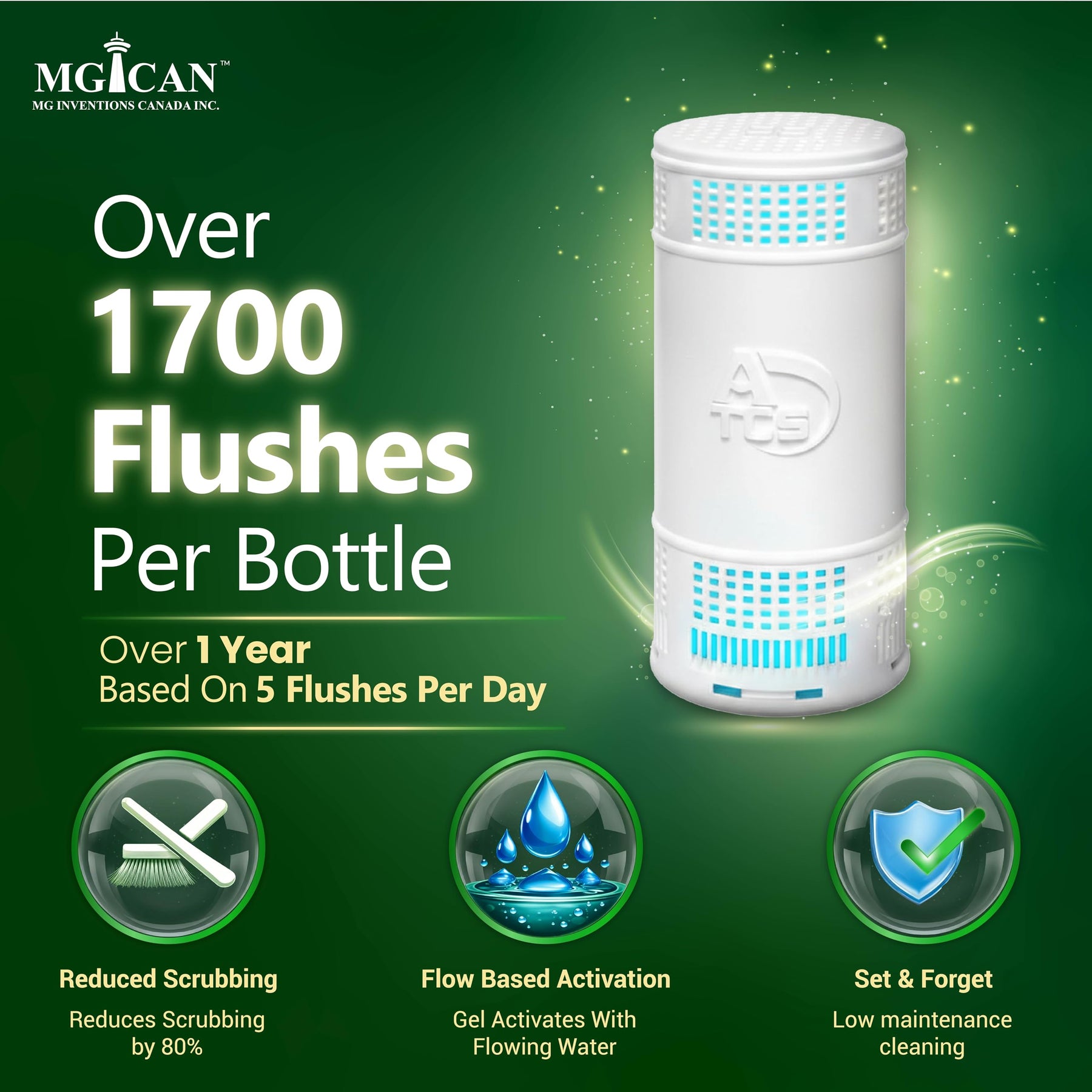 Automatic In Tank Toilet Cleaner System