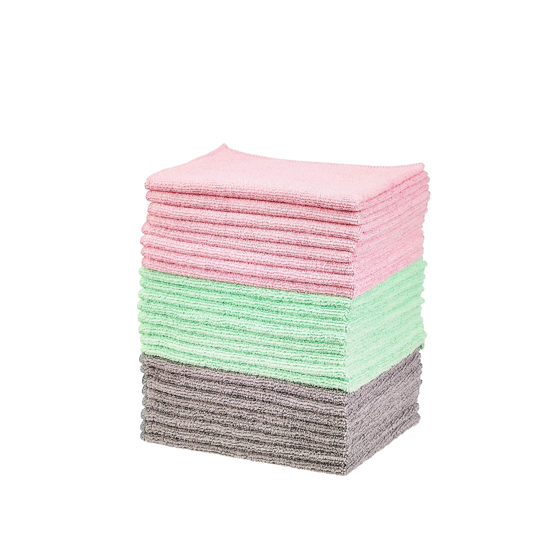 Amazon Basics Cleaning Cloths Microfiber Solid Rectangular Towel