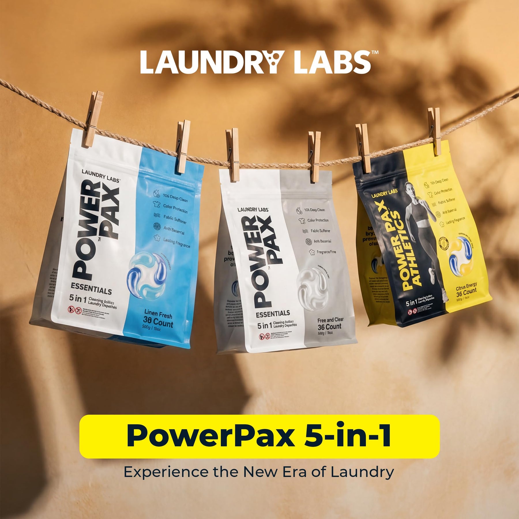 5-in-1 Laundry Detergent Pods for Activewear