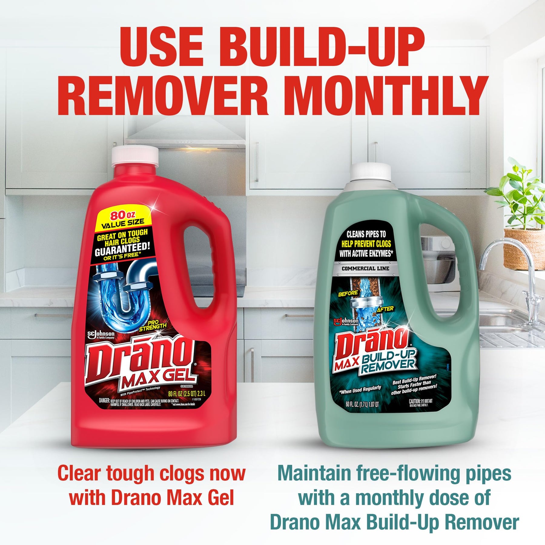 Drain Build Up Remover & Cleaner 60 oz