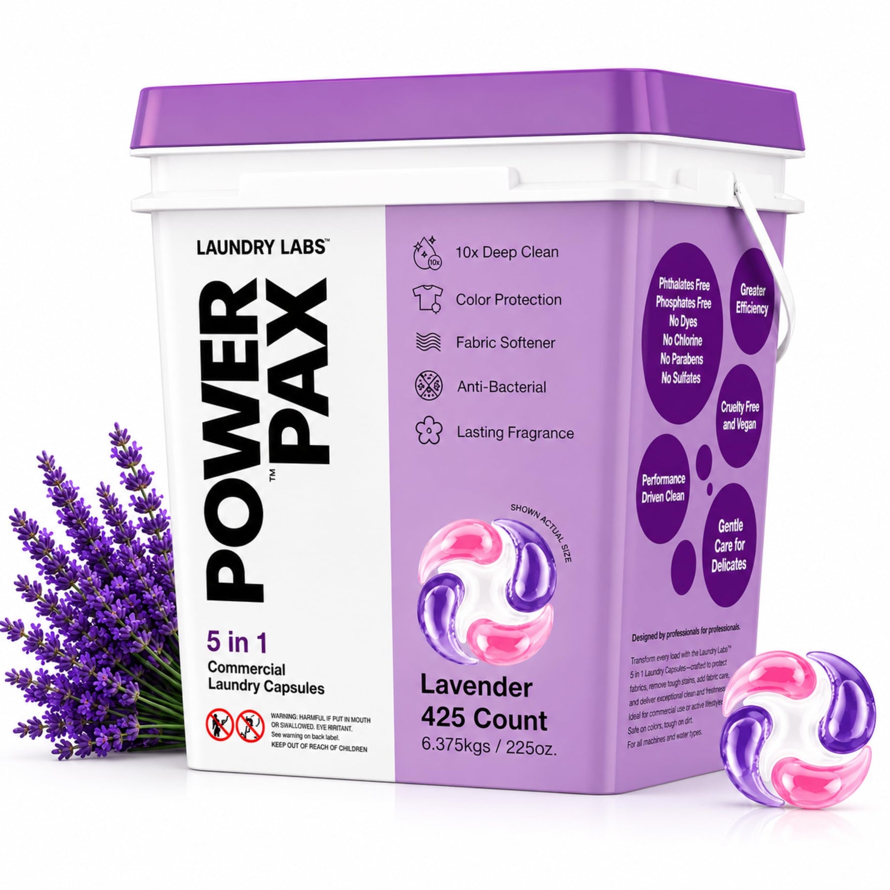 5-in-1 Laundry Detergent Pods for Commercial Laundry