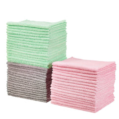Amazon Basics Cleaning Cloths Microfiber Solid Rectangular Towel