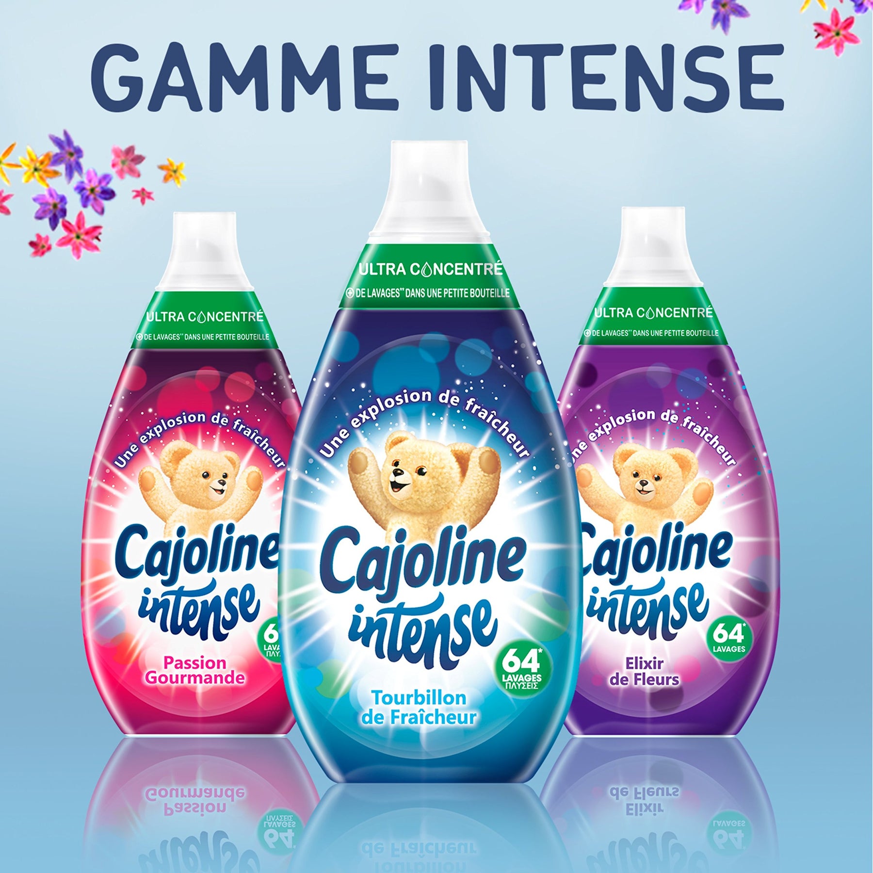Cajoline Intense Sunburn Concentrated Softener 960ml 64 Washes – Pack of 3