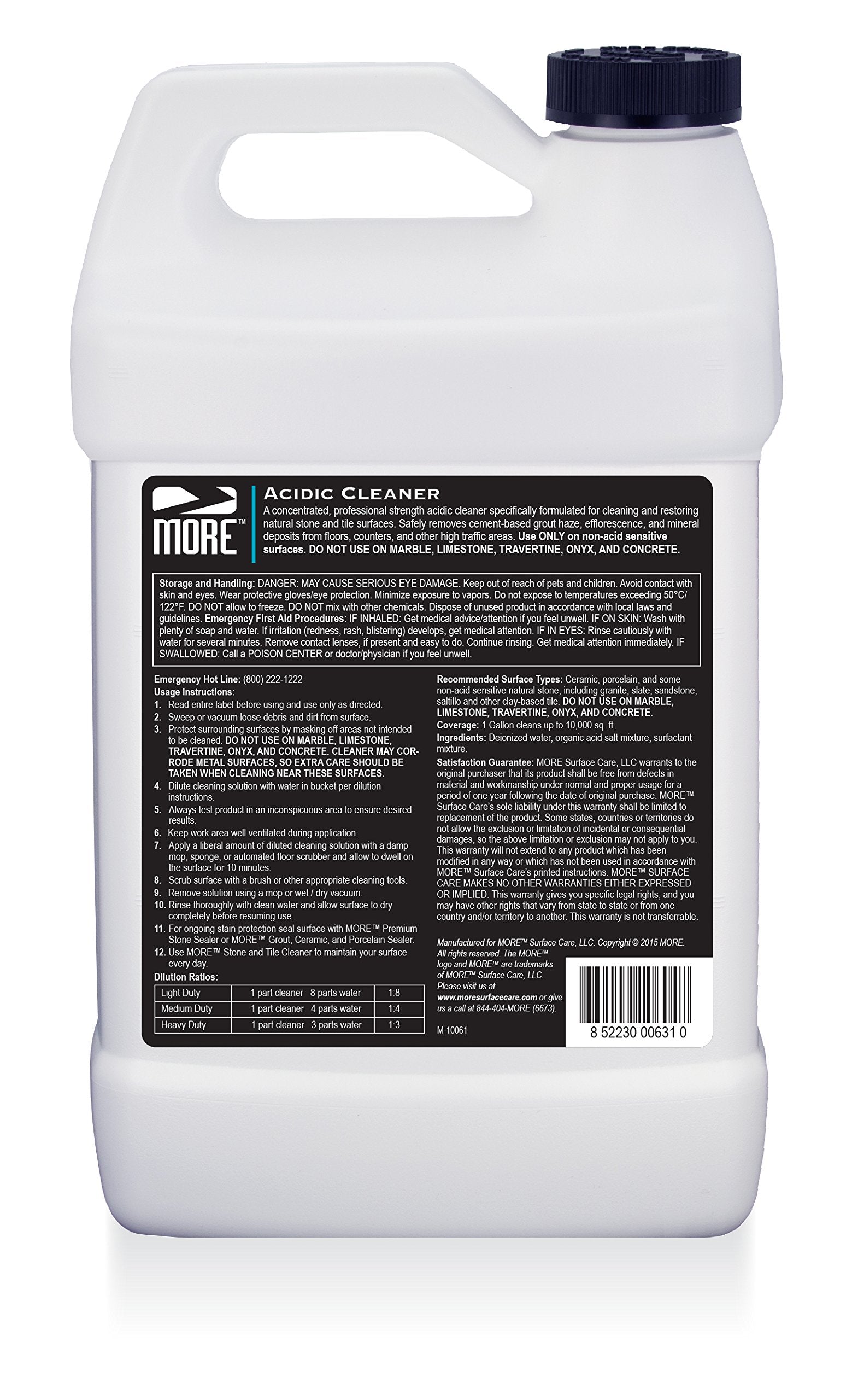 Acidic Grout Cleaner 1 Gallon 128 oz