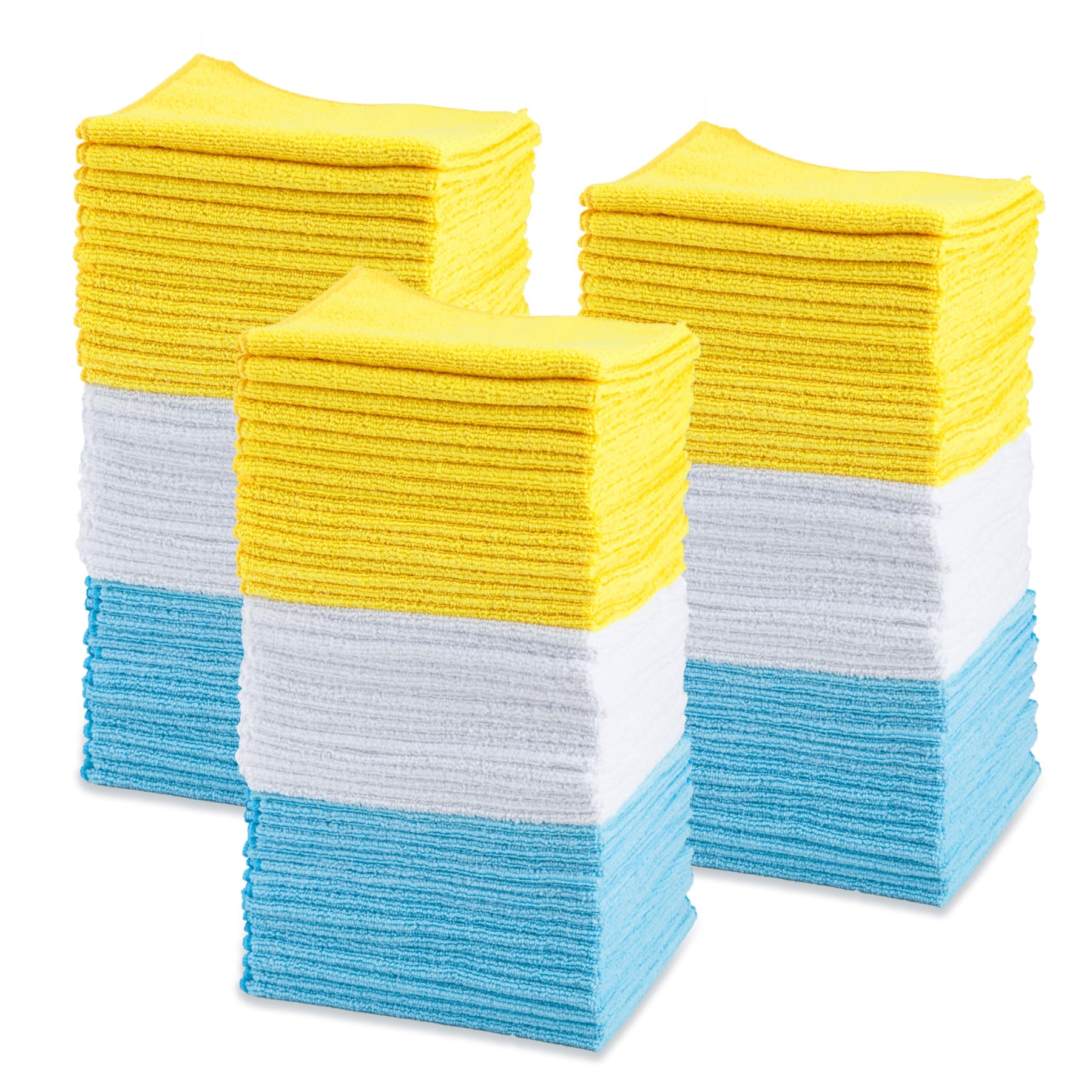 Amazon Basics Cleaning Cloths Microfiber Solid Rectangular Towel