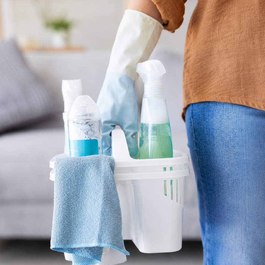 Clean bathroom surface care